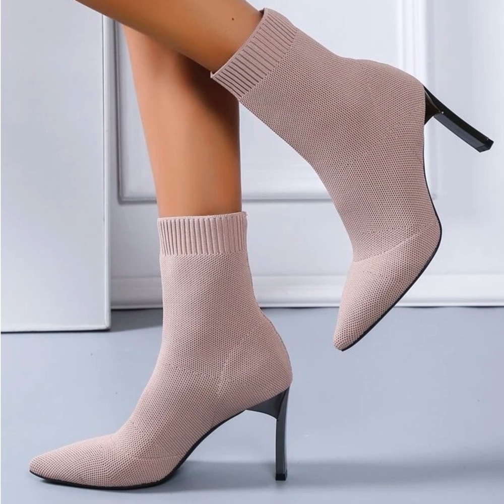 Tan sock Boots